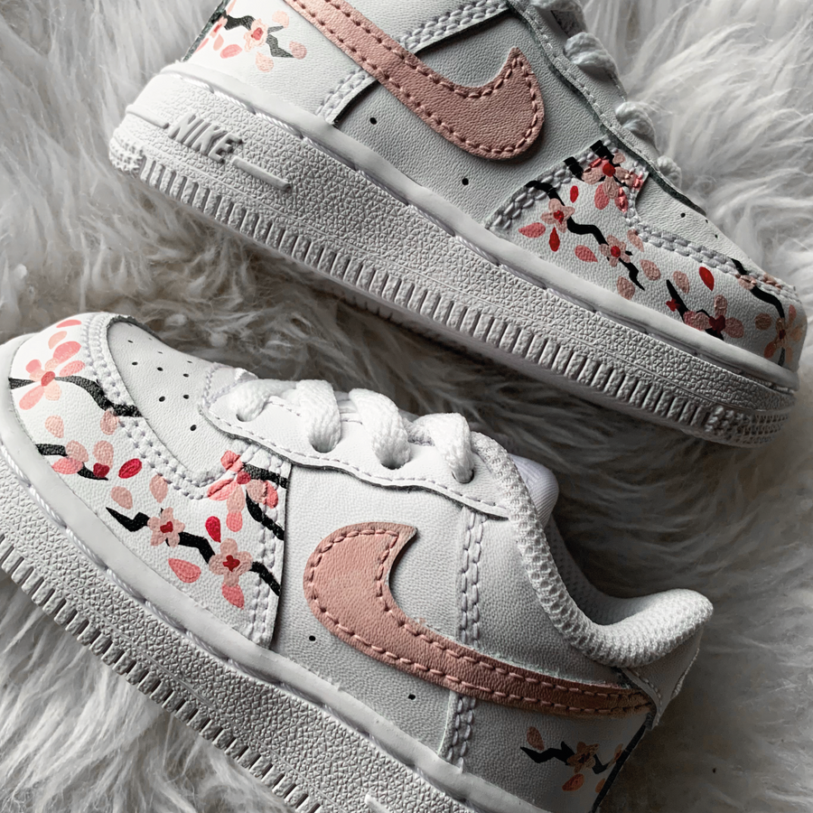Custom Air Force 1 Toddler - Cherry Blossom Small