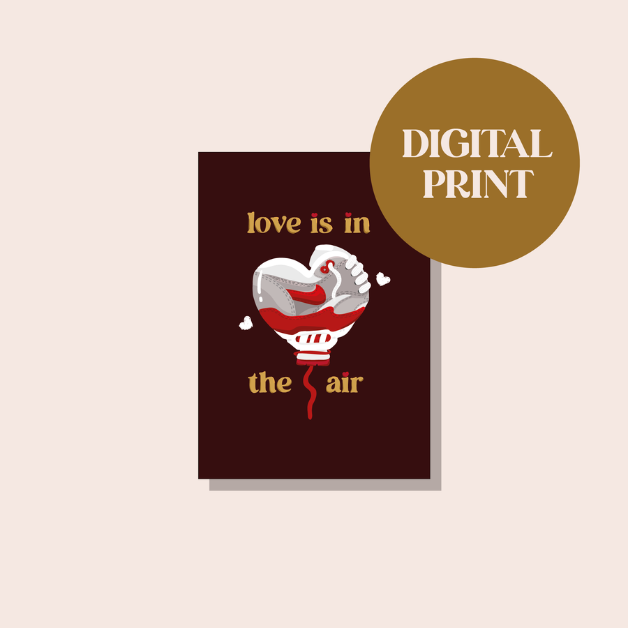 Love Is In The Air - Digital Print Card