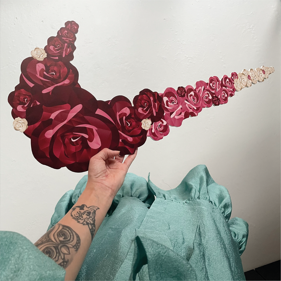 Nike Swoosh Dedication Flower - Cut Out